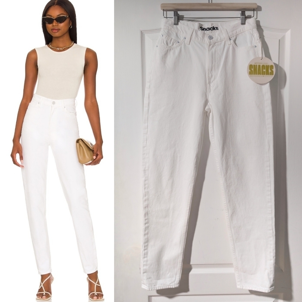 NWT Mother | SNACKS! High Waisted Twizzy Skimp In Sticky Rice